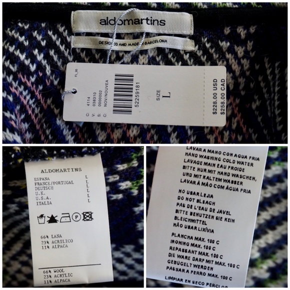 Anthropologie Shanley Plaid Sweater Coat New L - Picture 14 of 14